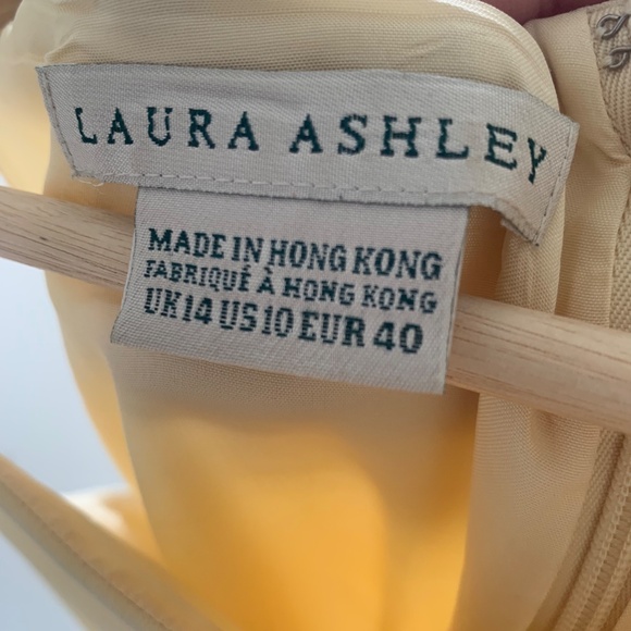 Butter yellow Laura Ashley shift dress - Picture 5 of 5